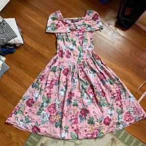 '80s does '50s floral Elvis midi dress